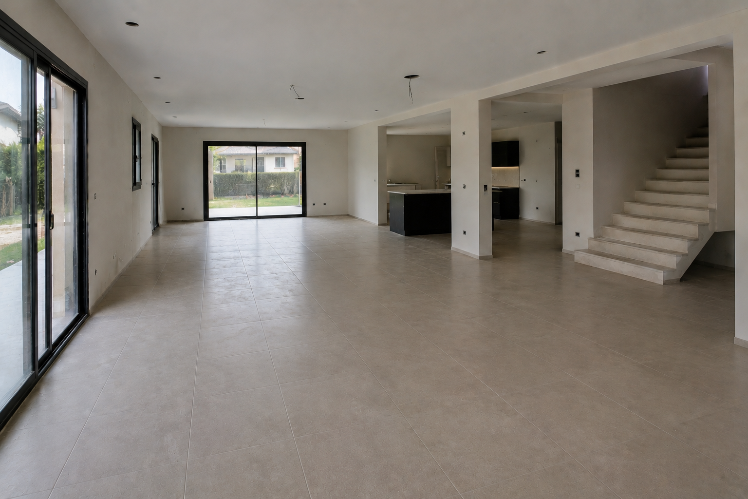 Apr&egrave;s nettoyage fin de chantier villa